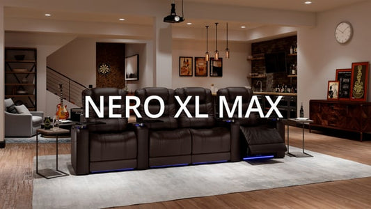 Kinosofa Max Nero Rett Sort